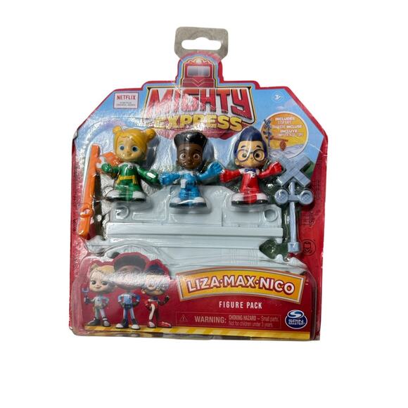 Netflix Mighty Express Figure Pack Liza Max Nico Stop Gate New - Picture 1 of 5